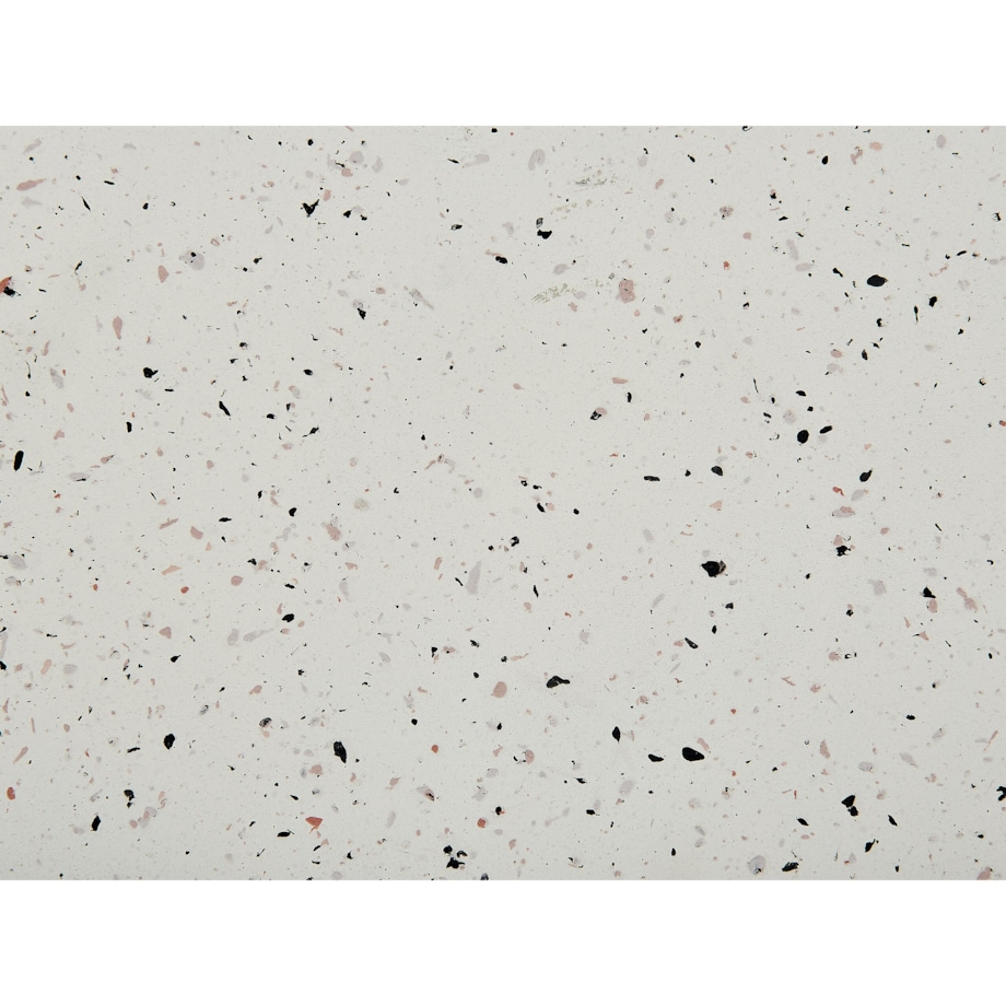 Stolik pomocniczy biały z efektem lastryko CAORIA