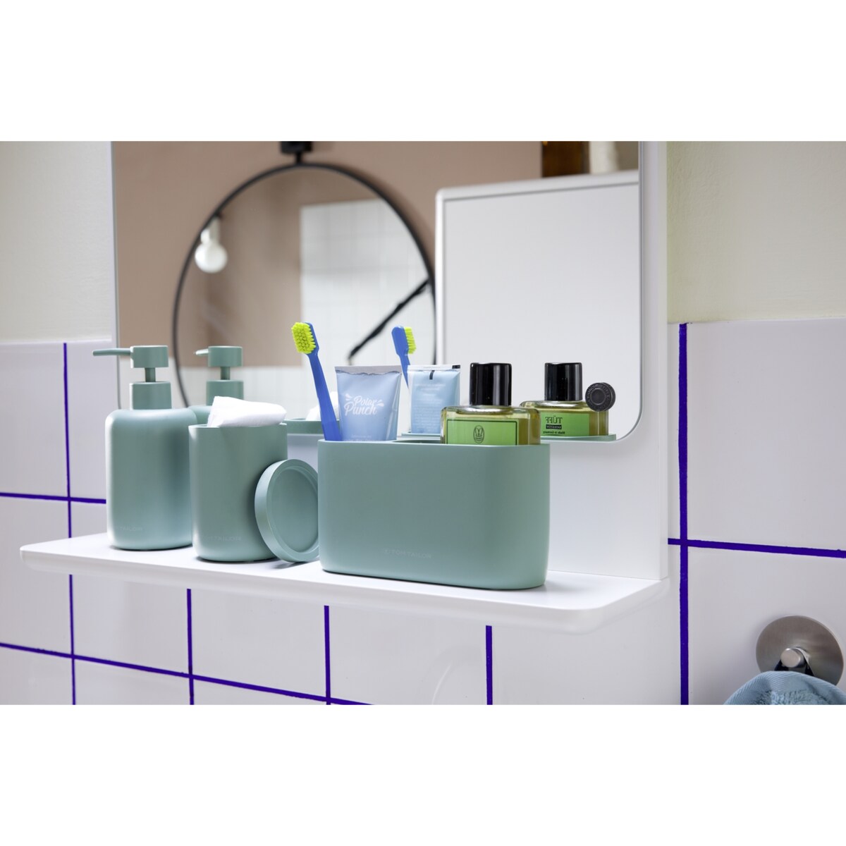 Okrągły organizer z pokrywką TOM TAILOR