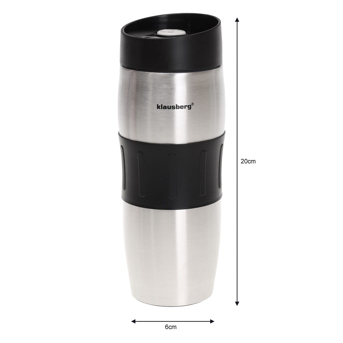 Kubek termiczny na kawę quick stop 380ml 4 kolory KLAUSBERG