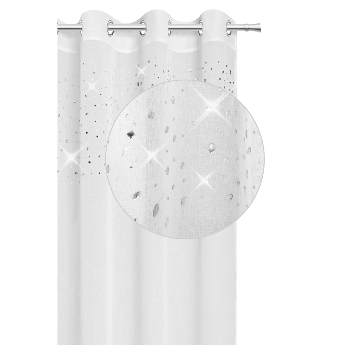 firana potłuczone szkło 140x250 cm