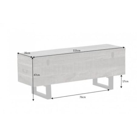 Skrzynia stolik kawowy FAKTORS 47X115 cm