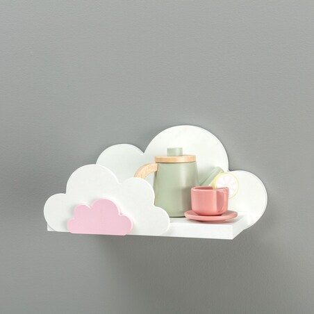 Półka Clouds 29,5x15x15cm pink, 29,5 x 15 x 15 cm