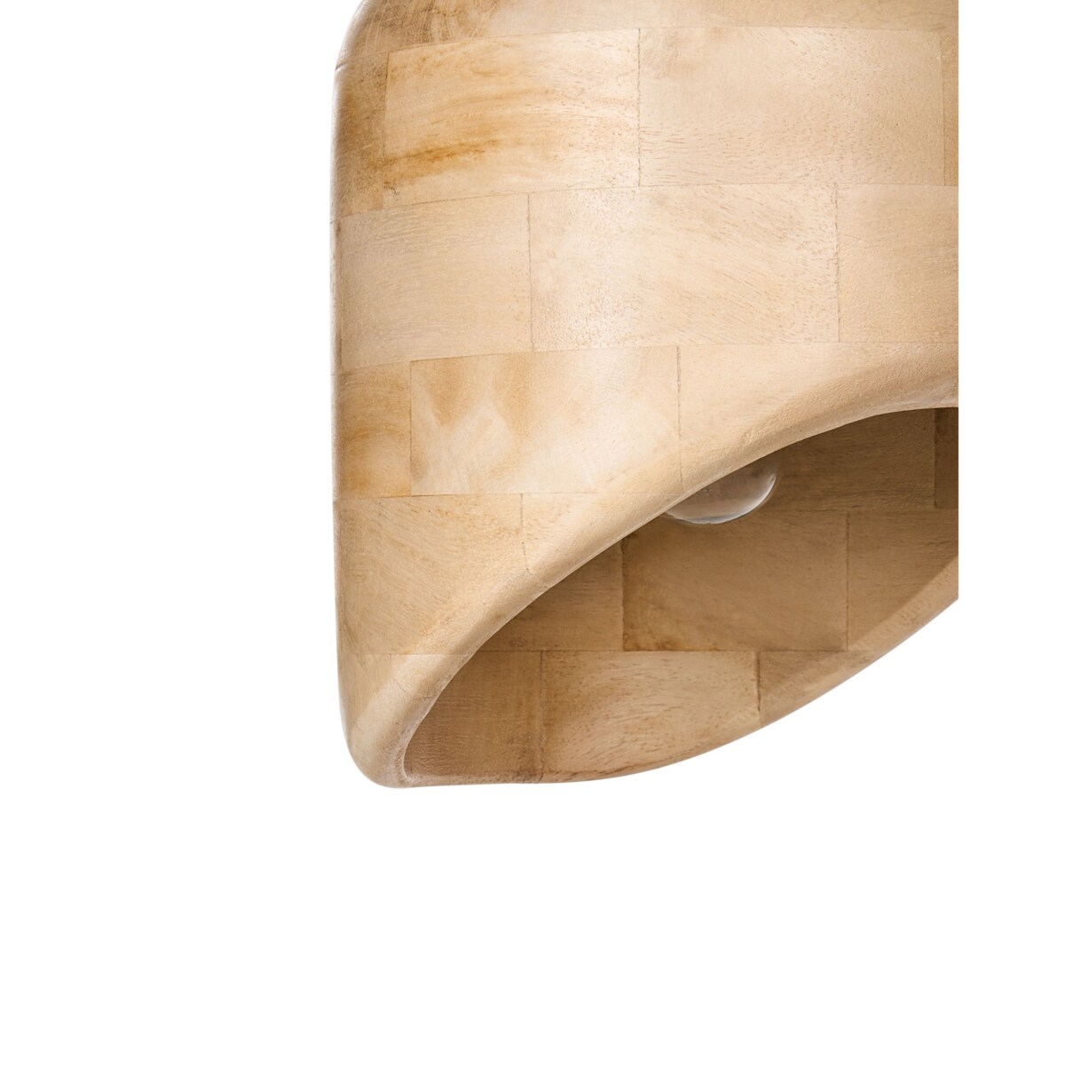 Lampa wisząca GANDAKI Drewno mango Jasnobrązowy