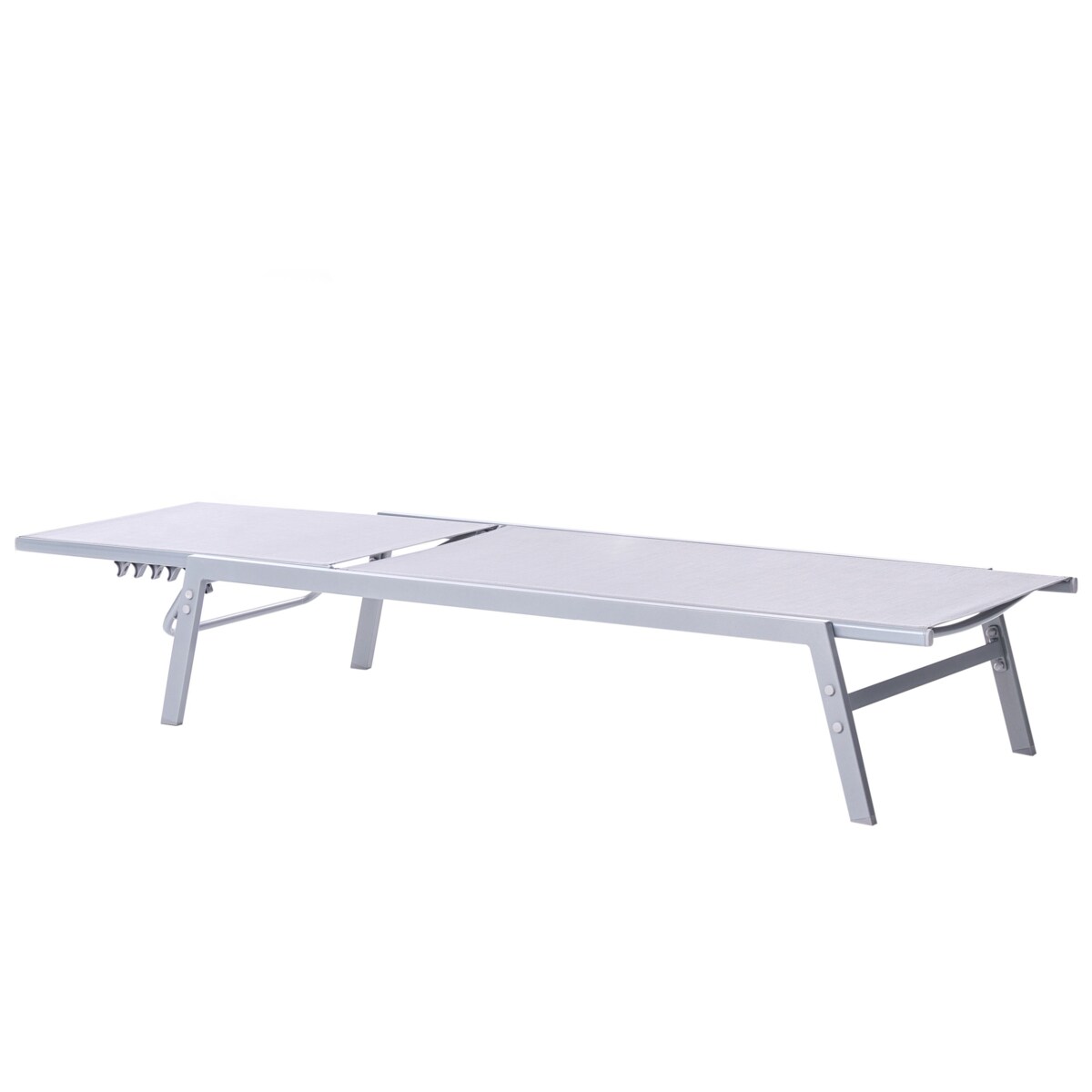 Leżak ogrodowy NOLI Rozkładany Metal Szary