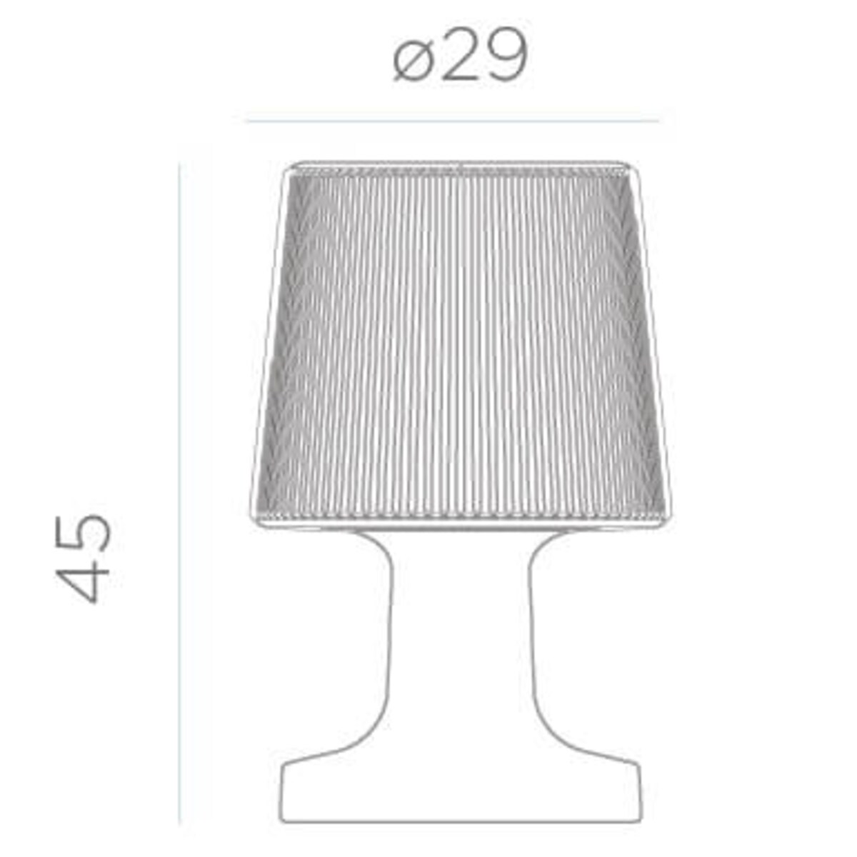 Klasyczna lampka stołowa zewnętrzna Carmen LUMCR045ICNW King Home LED 7W 2700K biała