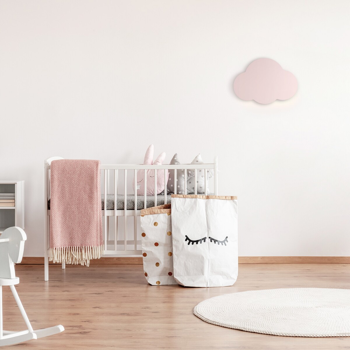 Lampa ścienna dziecięca TK Lighting CLOUD 4967 różowa, kinkiet 2xG9 do pokoju dziecka