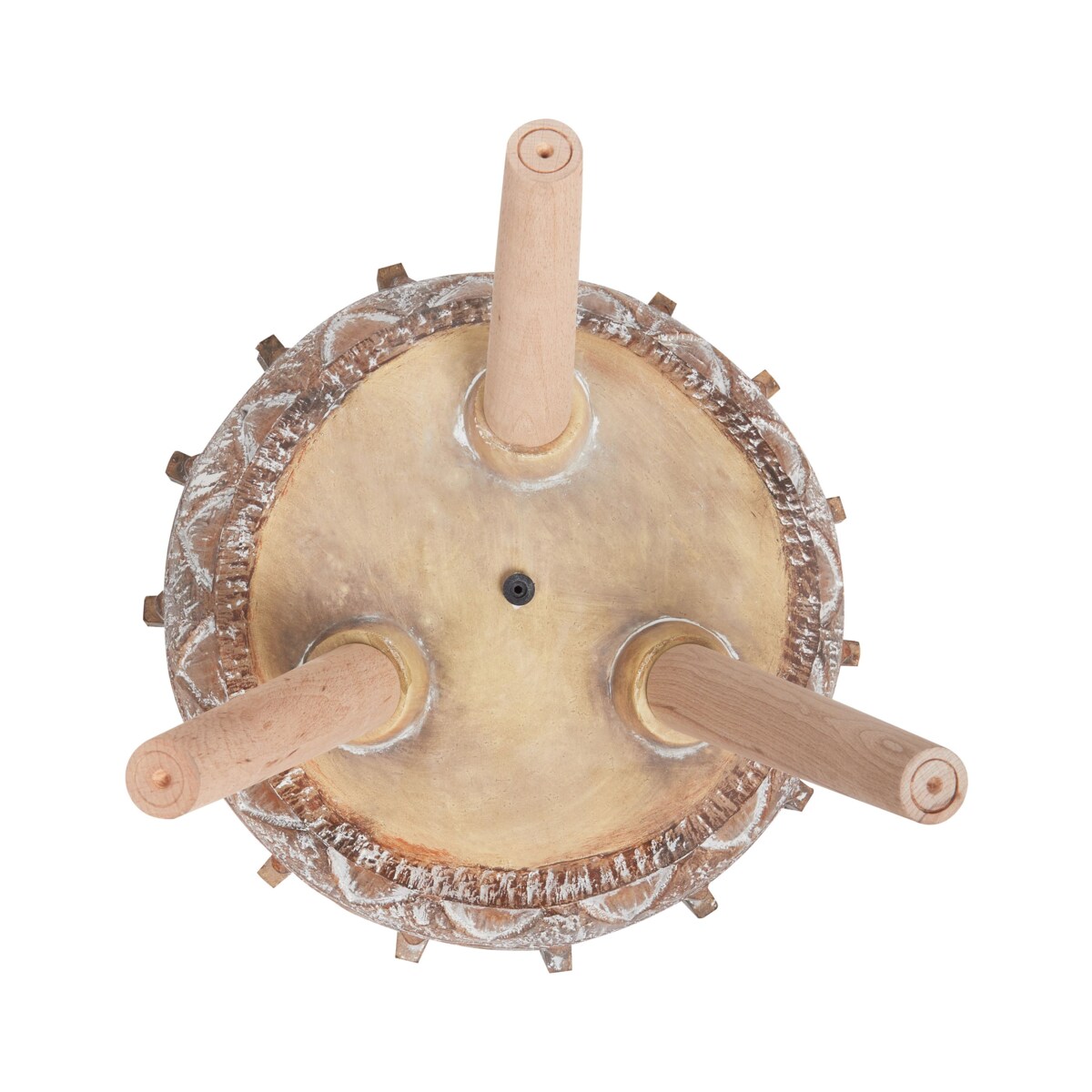 Doniczka na stojaku 37 x 37 x 37 cm jasnobrązowa ASPLENIUM