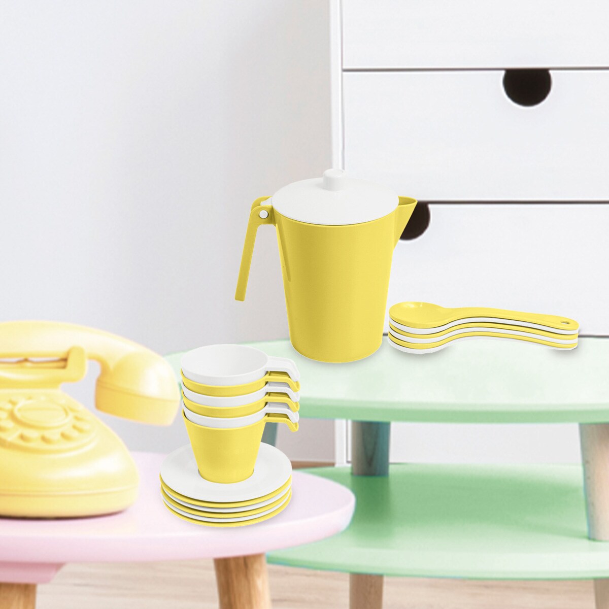 Słoneczny Poranek Serwis kawowy 19 el.