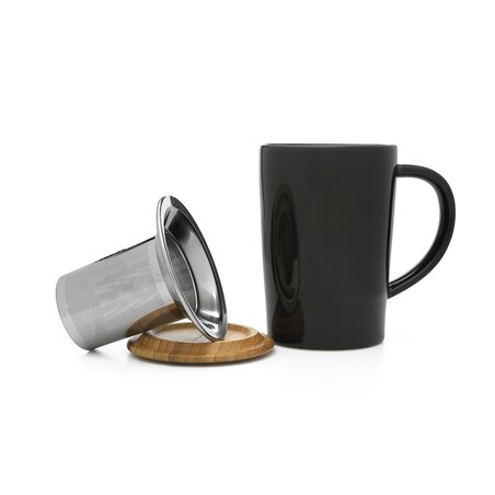 Kubek porcelanowy z zaparzaczem 0,4L / Bredemeijer