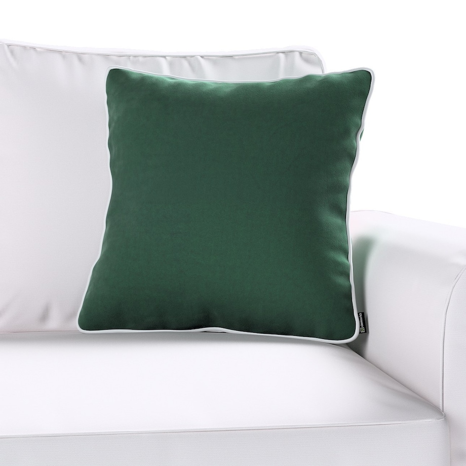 Poszewka Laura na poduszkę 43x43 ciemny zielony
