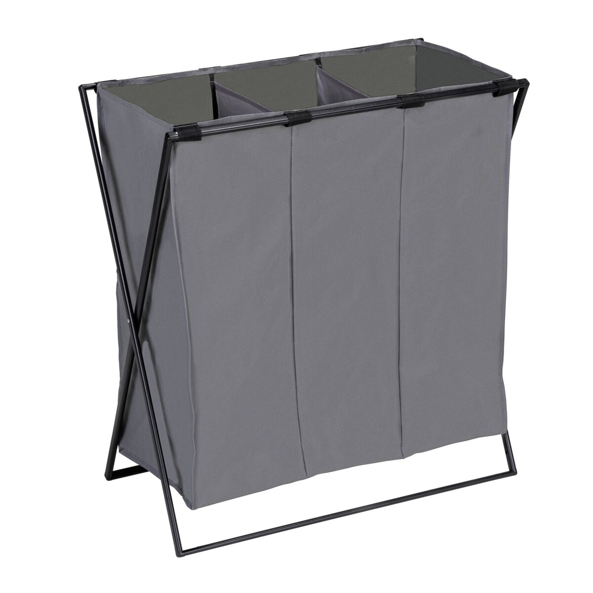 Kosz na pranie z trzema przegródkami, Trio, WENKO