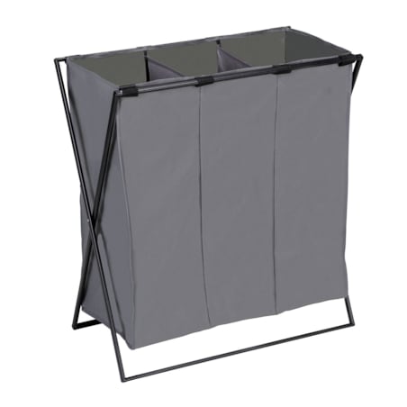 Kosz na pranie z trzema przegródkami, Trio, WENKO