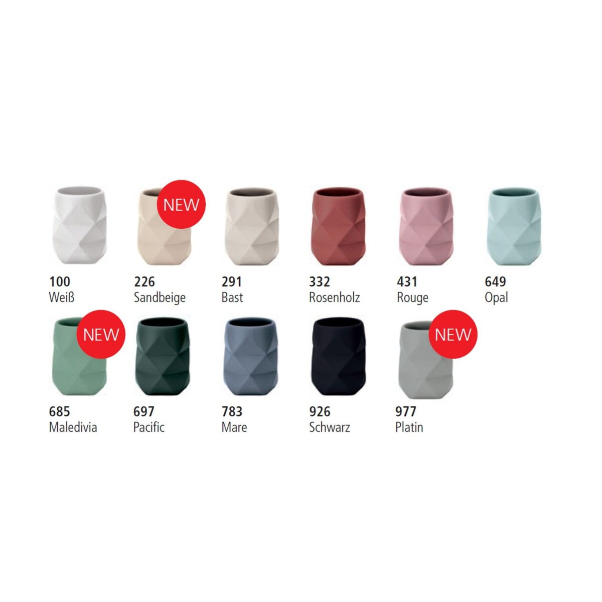 Kleine Wolke Crackle Kubek łazienkowy zielony poliresin