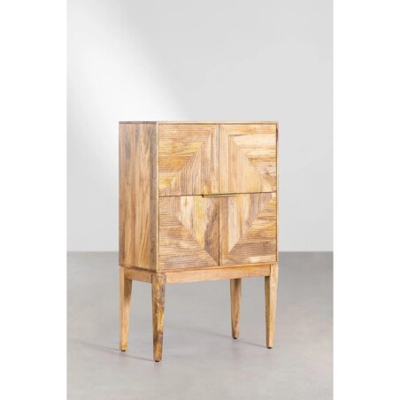 Wysoki kredens z drewna mango Baty Design