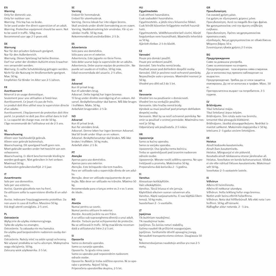 vidaXL Hulajnoga dziecięca 2-w-1, niebieska