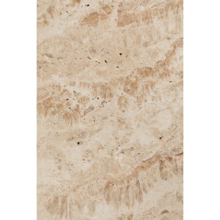 Stolik kawowy 90x90 cm z naturalnego trawertynu i drewna mango Clotsh