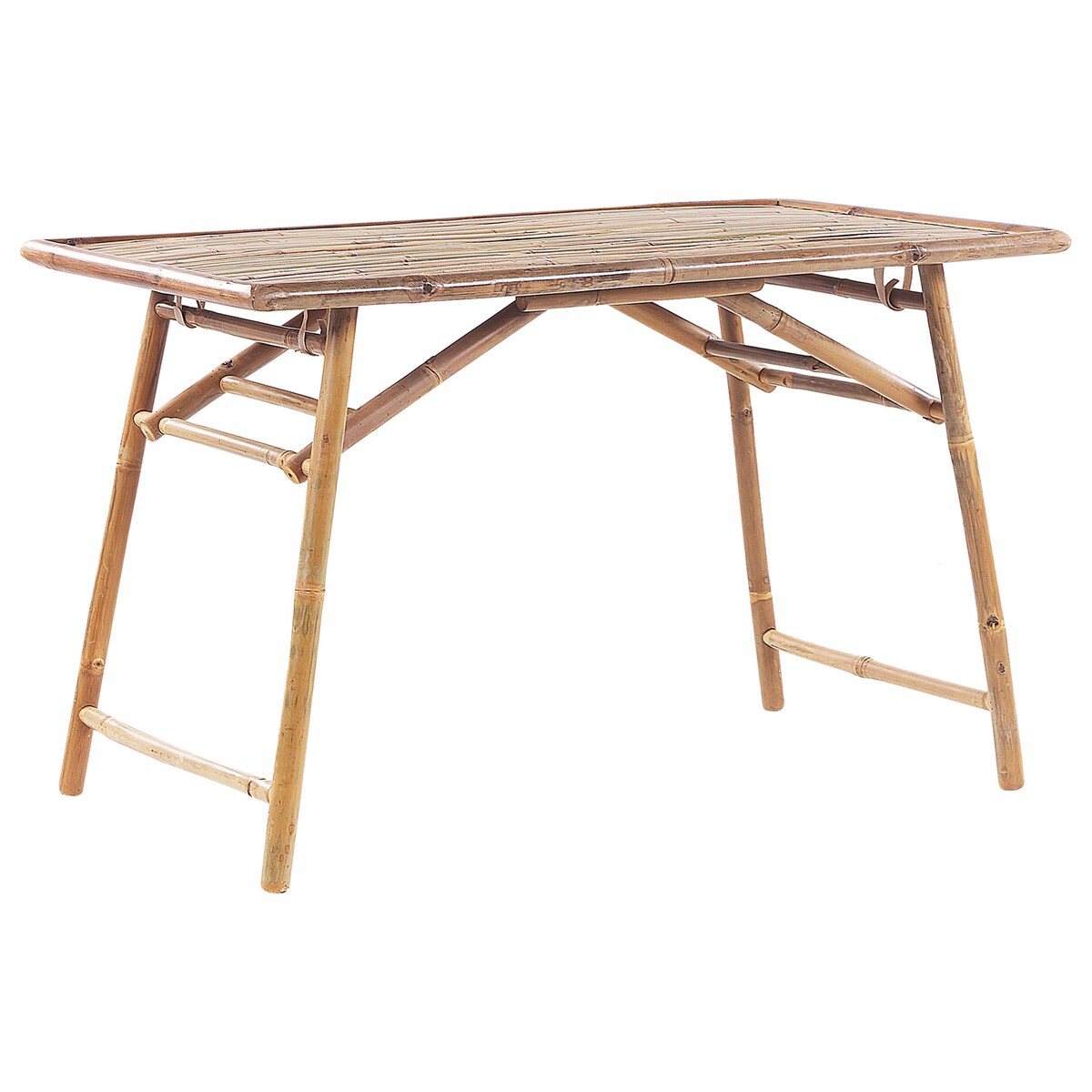 Stół ogrodowy MOLISE 120 cm 69 cm Bambus Jasnobrązowy