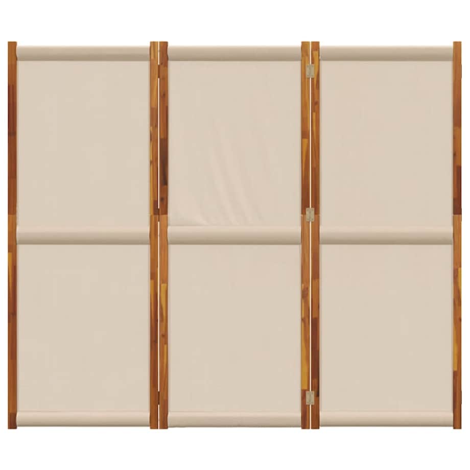vidaXL Parawan 3-panelowy, taupe, 210x180 cm