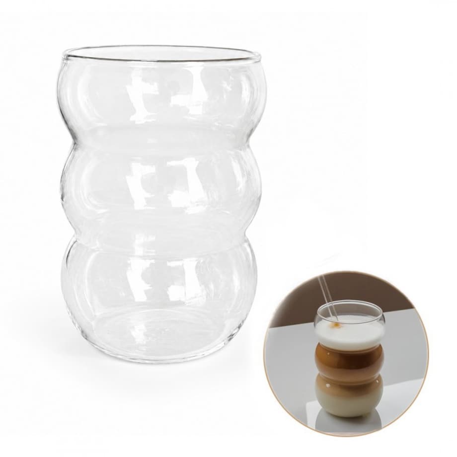 Szklanka 550ml Bubble 1 szt do kawy latte long drinków SZK202