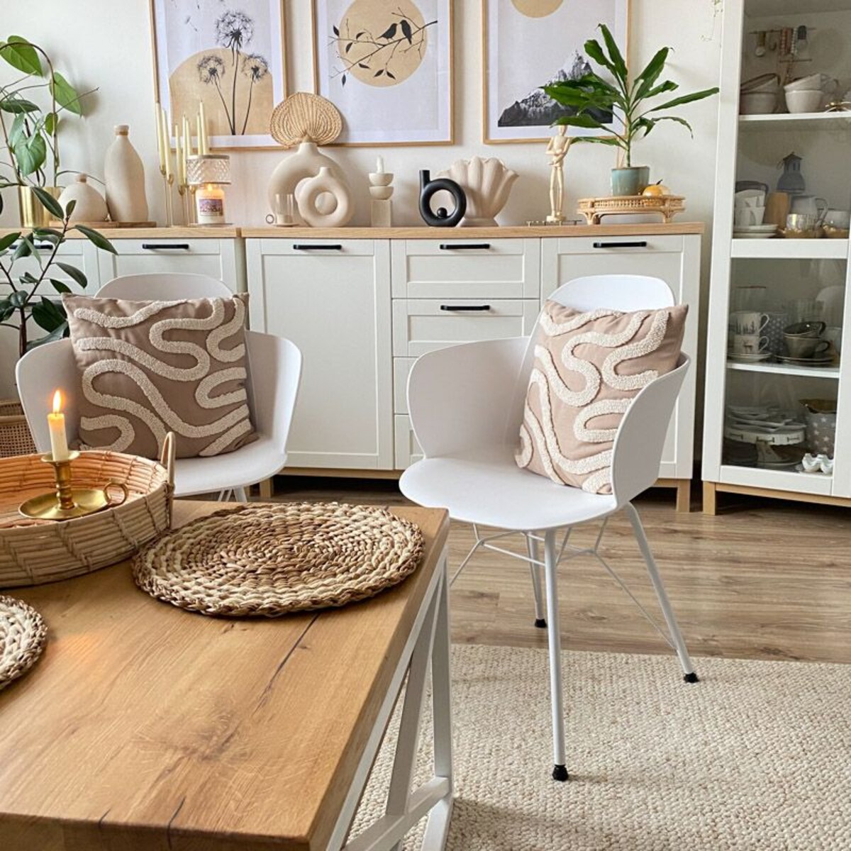 Stylowe krzesło ogrodowe w kolorze białym Emma