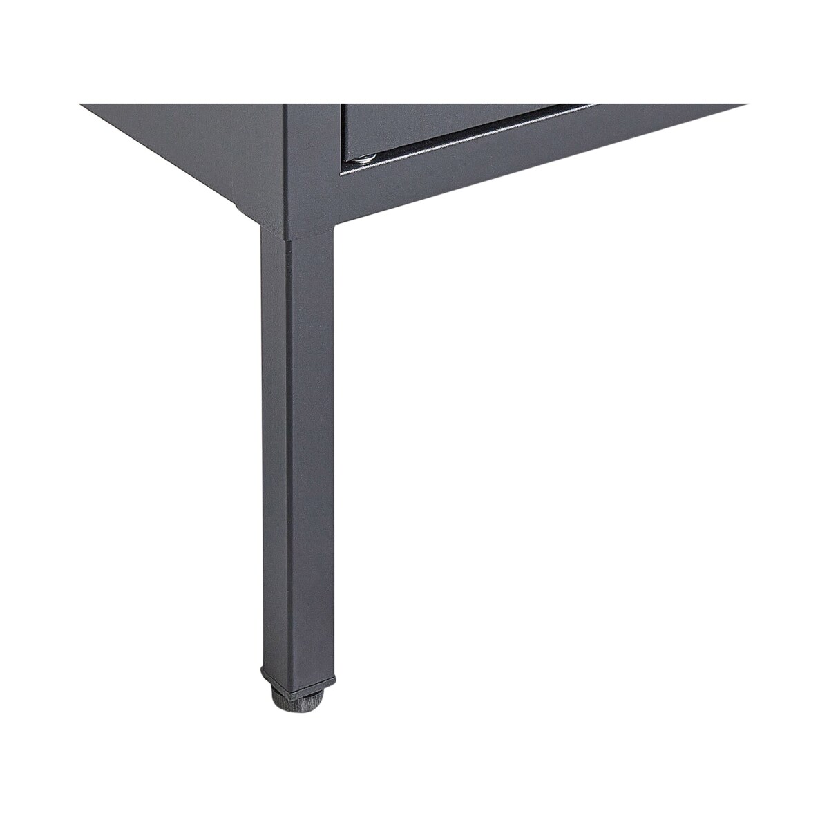 Witryna dwudrzwiowa metalowa czarna FOXTON