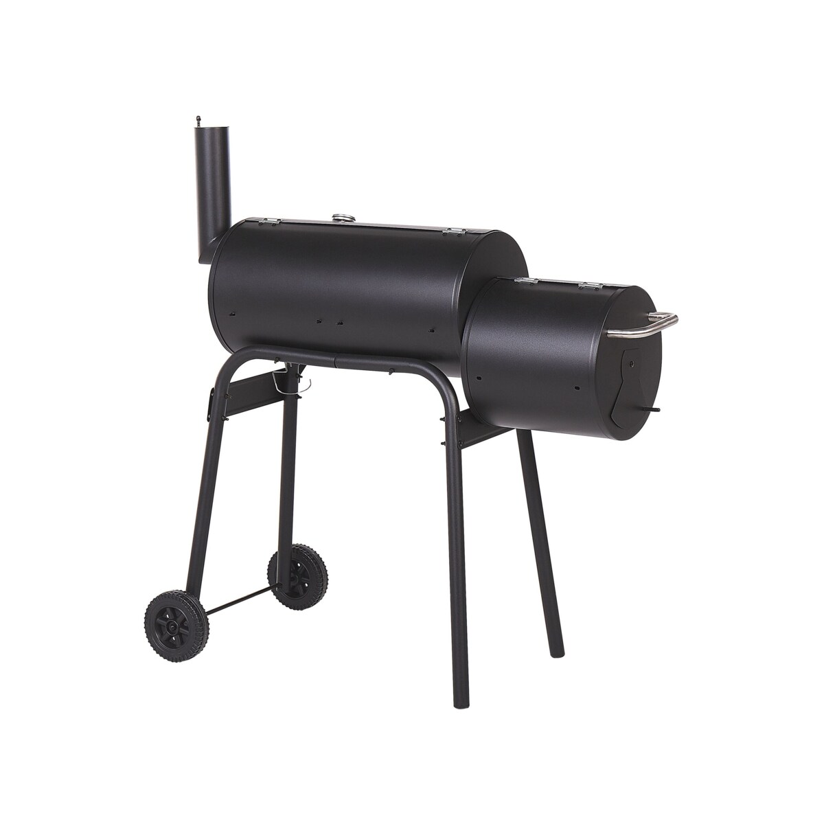 Grill węglowy z wędzarnią czarny KATLA