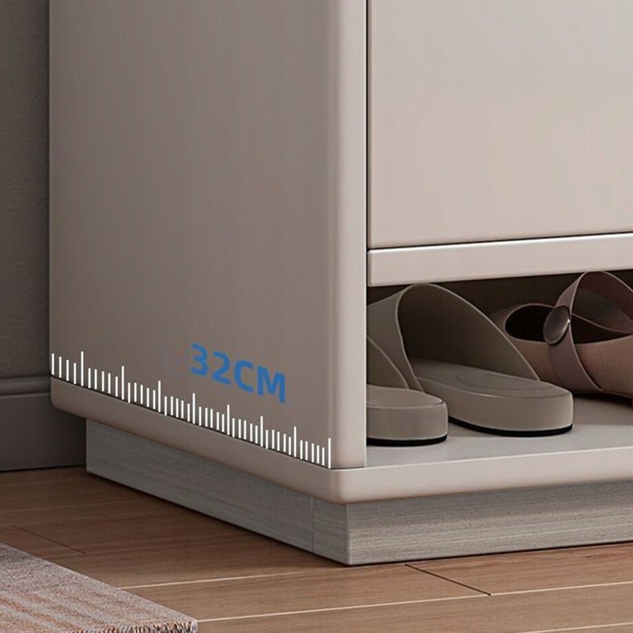 Nowoczesna komoda szafka biała pojemna na buty obuwie regał 2 drzwi duża