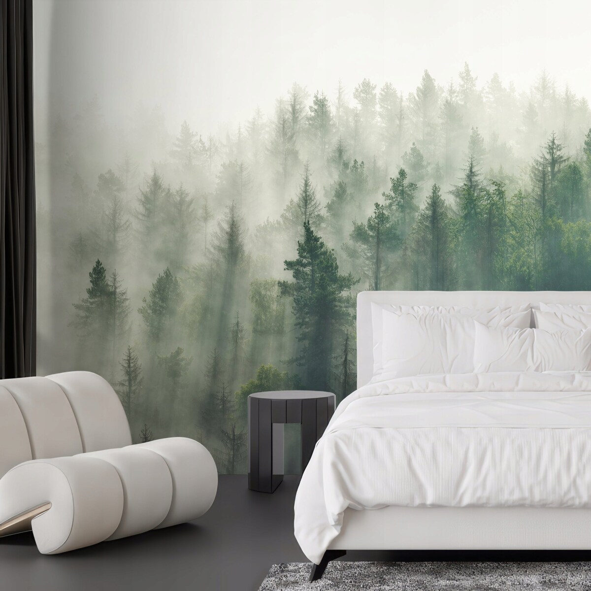 FOTOTAPETA 02-LAS_WE_MGLE DO SYPIALNI SALONU TAPETA ŚCIENNA 150x105