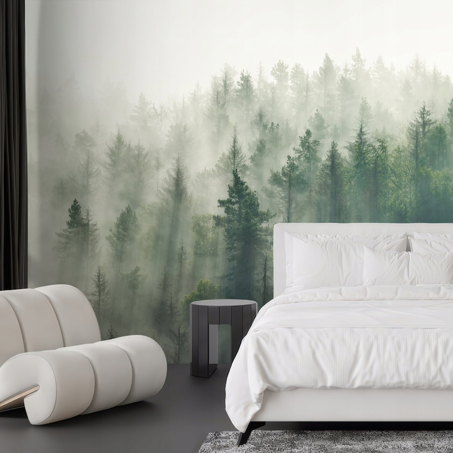 FOTOTAPETA 02-LAS_WE_MGLE DO SYPIALNI SALONU TAPETA ŚCIENNA 150x105