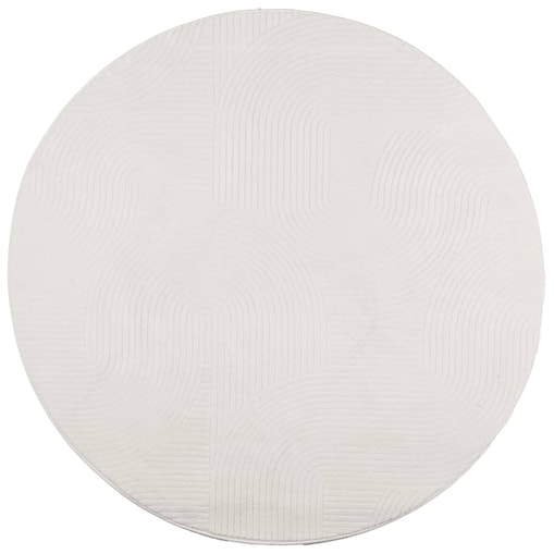 vidaXL Dywan IZA z krótkim włosiem, kremowy, Ø 80 cm