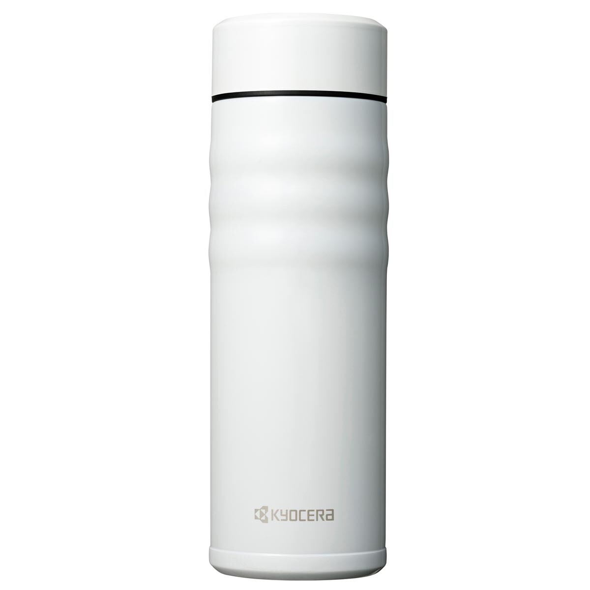 Kubek termiczny metaliczny biały Twist Top, 500 ml, Kyocera