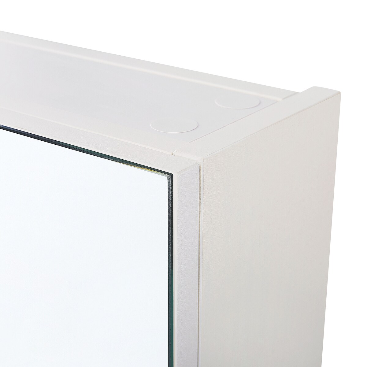 Szafka łazienkowa wisząca z lustrem NAVARRA 60 cm 60 cm Biały