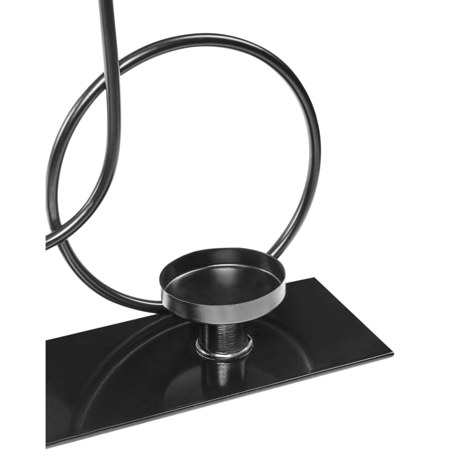 Świecznik COBH Metal 30 cm Czarny