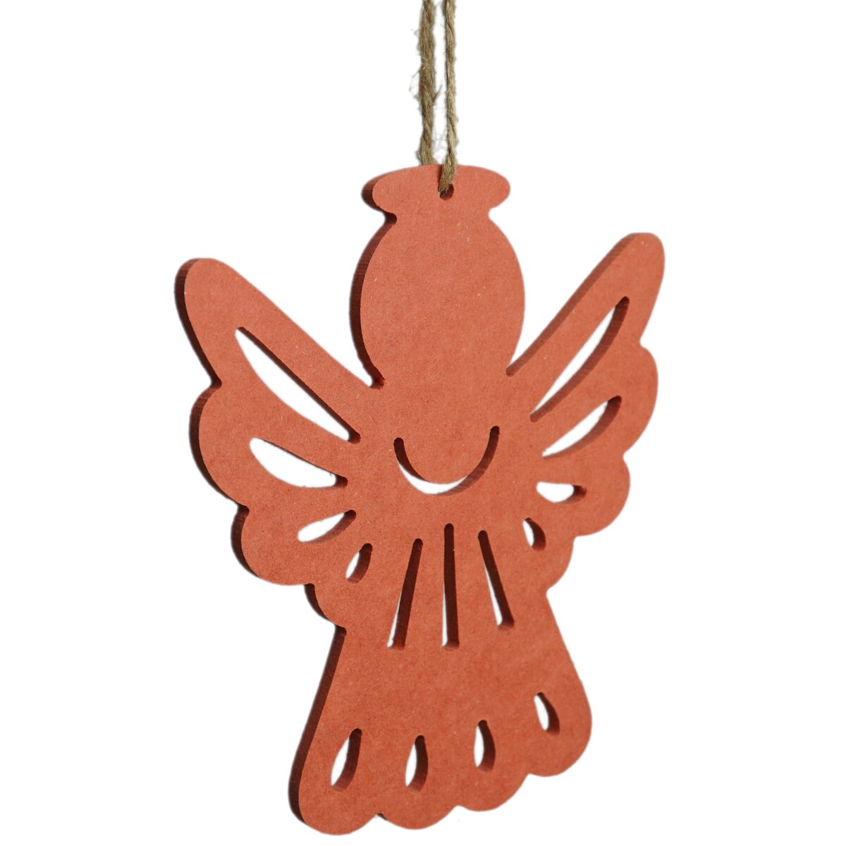 Drewniane dekoracje świąteczne Anioły czerwone 3szt.