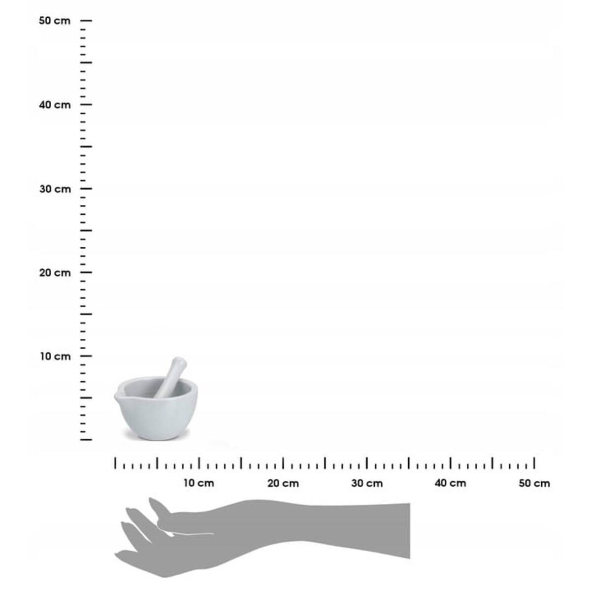 Moździerz Porcelanowy z tłuczkiem BIAŁY do ZIÓŁ PRZYPRAW 6 cm Ceramika