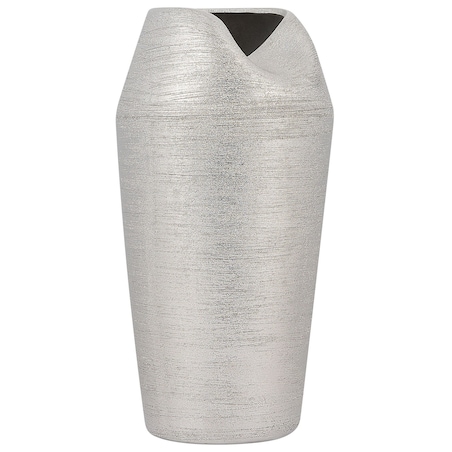 Wazon dekoracyjny APAMEA Kamionka 33 cm Srebrny