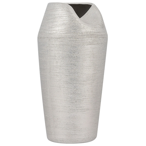 Wazon dekoracyjny APAMEA Kamionka 33 cm Srebrny