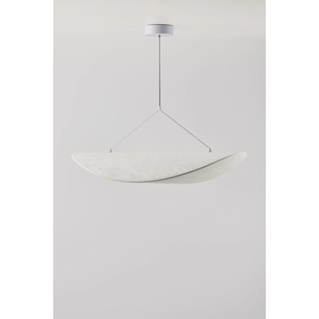 Lampa wisząca LED w tkaninie Zelvon 80 cm