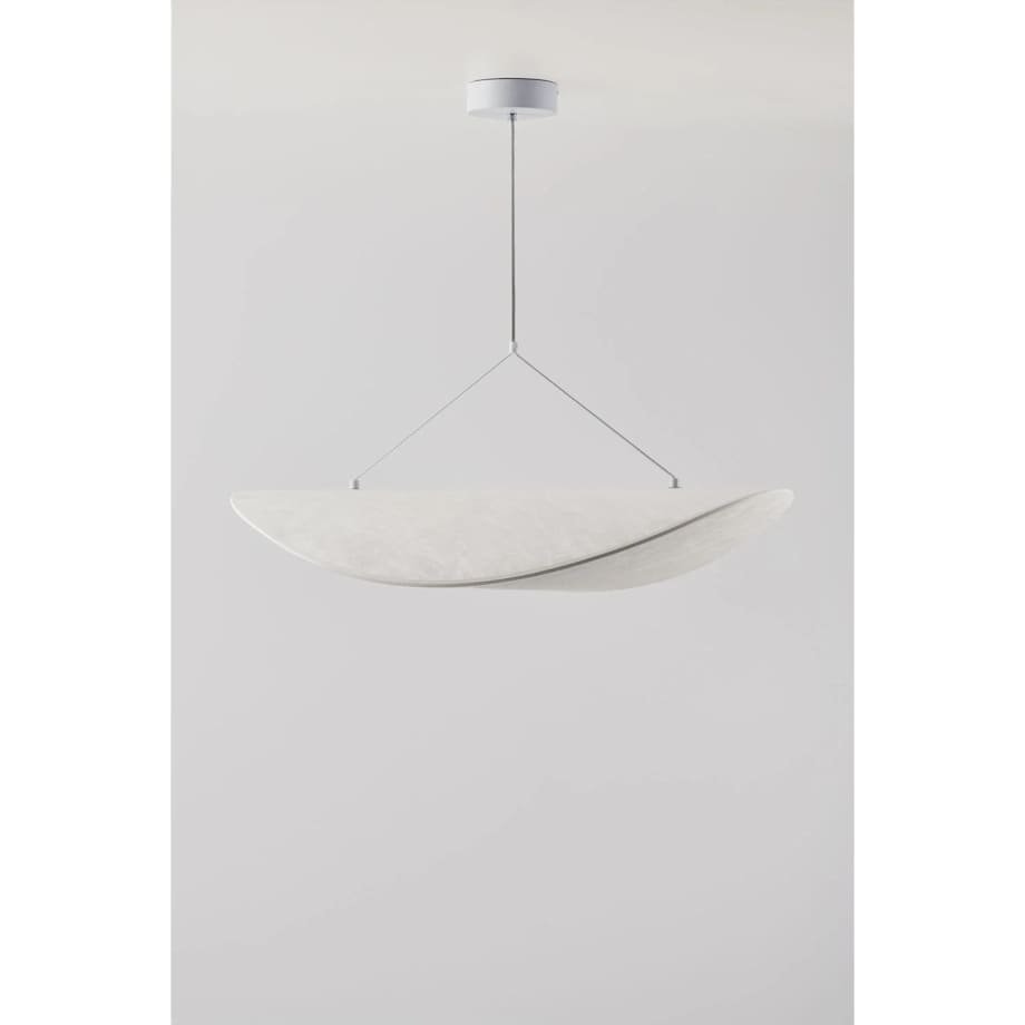 Lampa wisząca LED w tkaninie Zelvon 80 cm