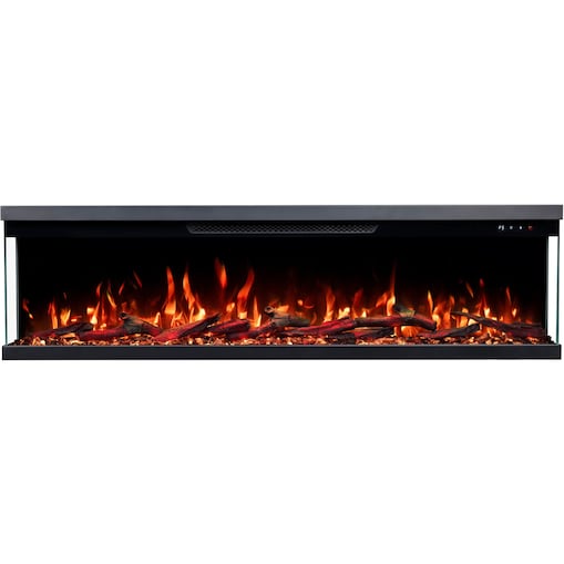 Kominek elektryczny à 3 côtés Emotion Flame Unity 127 - ścienny i do zabudowy - 127x19x36 cm - kominek LED - 900/1800 W