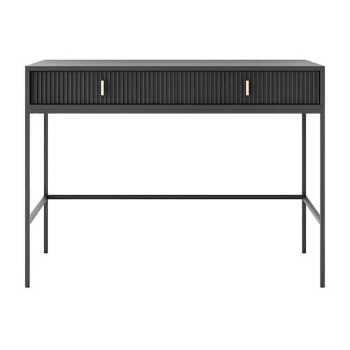 Konsola MIDNIGHT z szufladami na czarnym stelażu, czarna