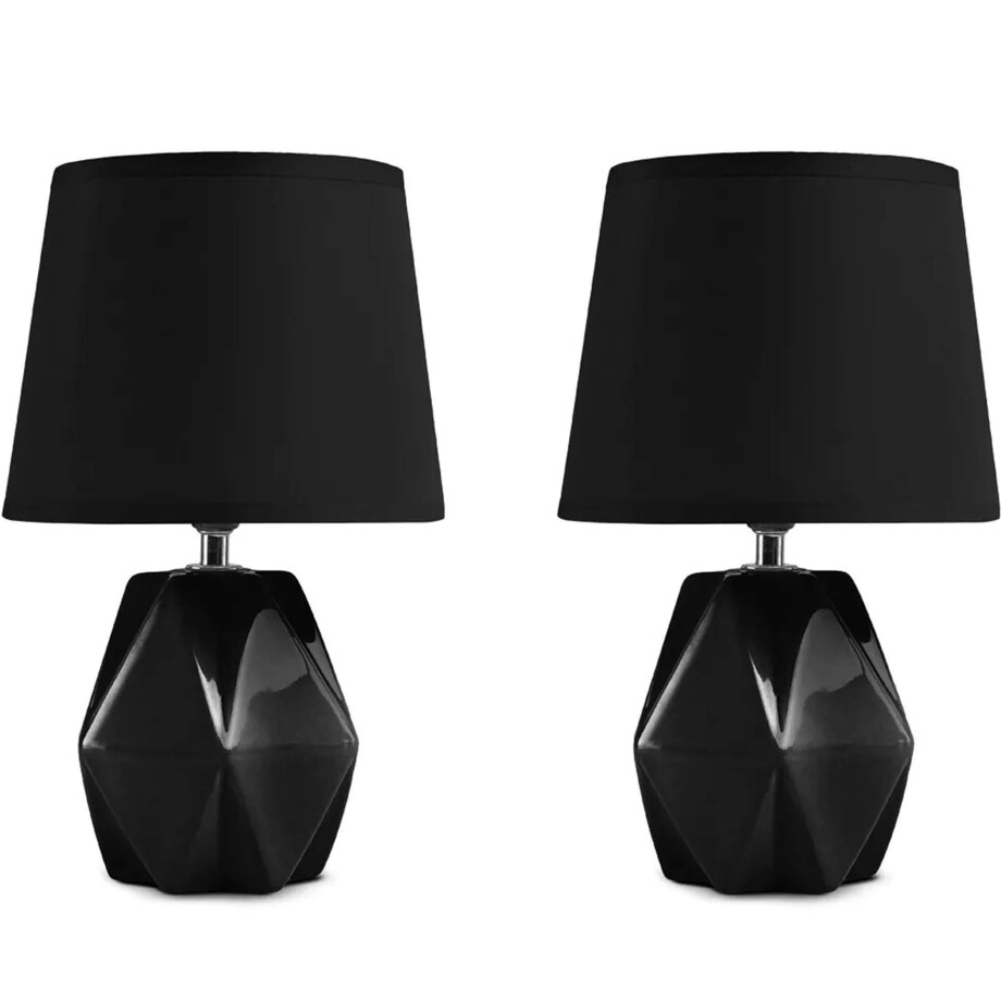 KONSIMO FABO Lampa stołowa 2szt., kolor CZARNY