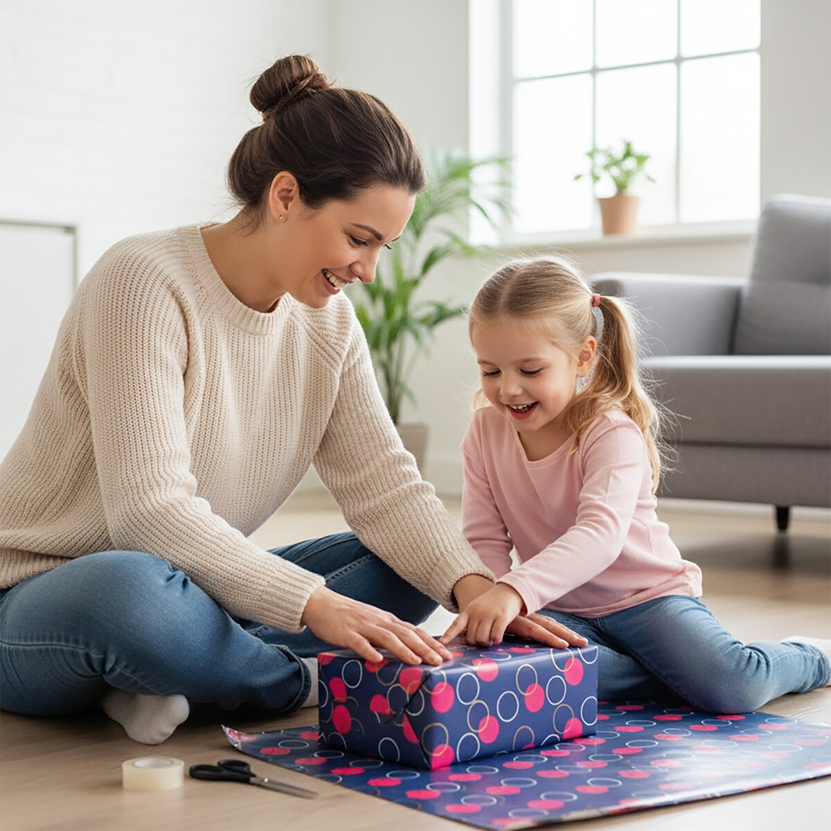 Papier Prezentowy Do Pakowania Prezentów 20 m MEGAROLKA Ozdobny Do Paczek Na Walentynki Urodziny