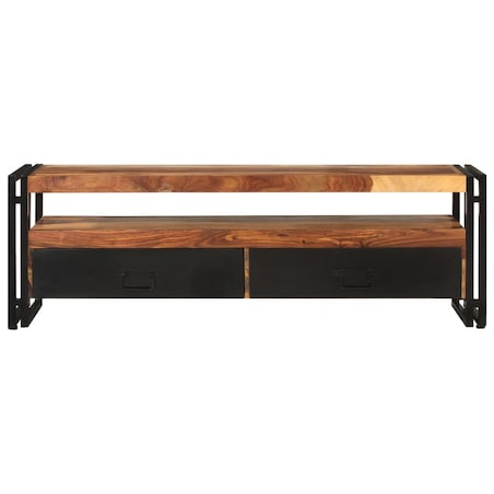 vidaXL Szafka pod TV, 120 x 30 x 40 cm, lite drewno akacjowe