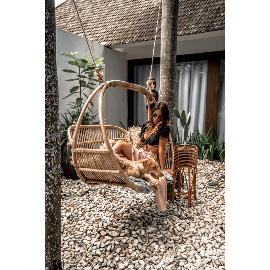 RATTANOWY FOTEL WISZĄCY DOUBLE HENRY