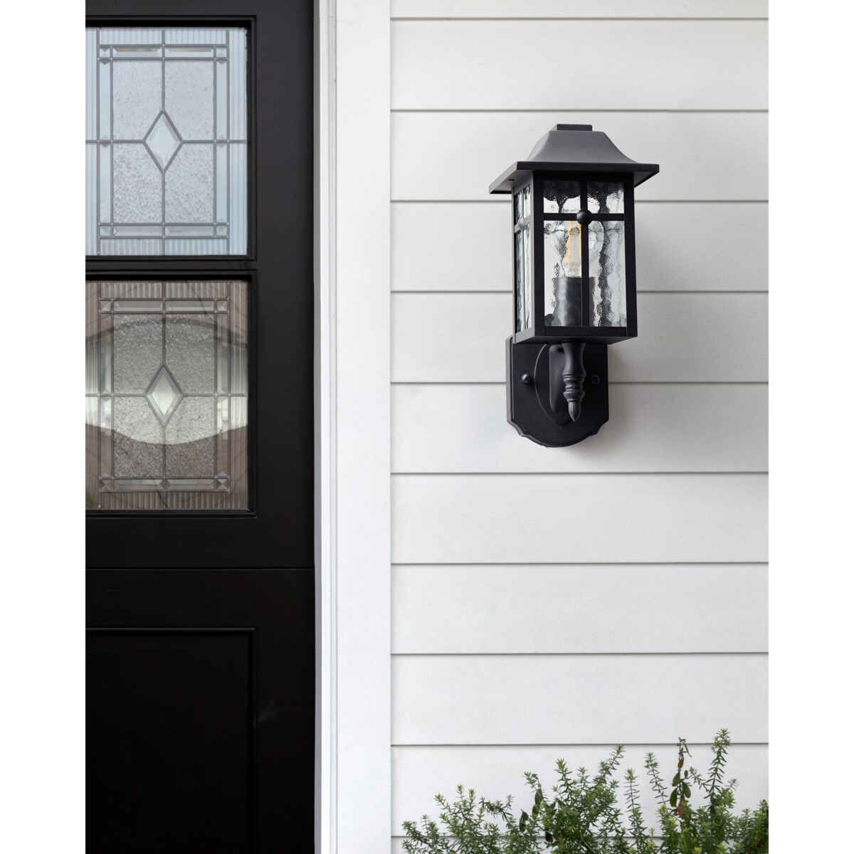 Lampa ścienna ogrodowa ALATA Czarny