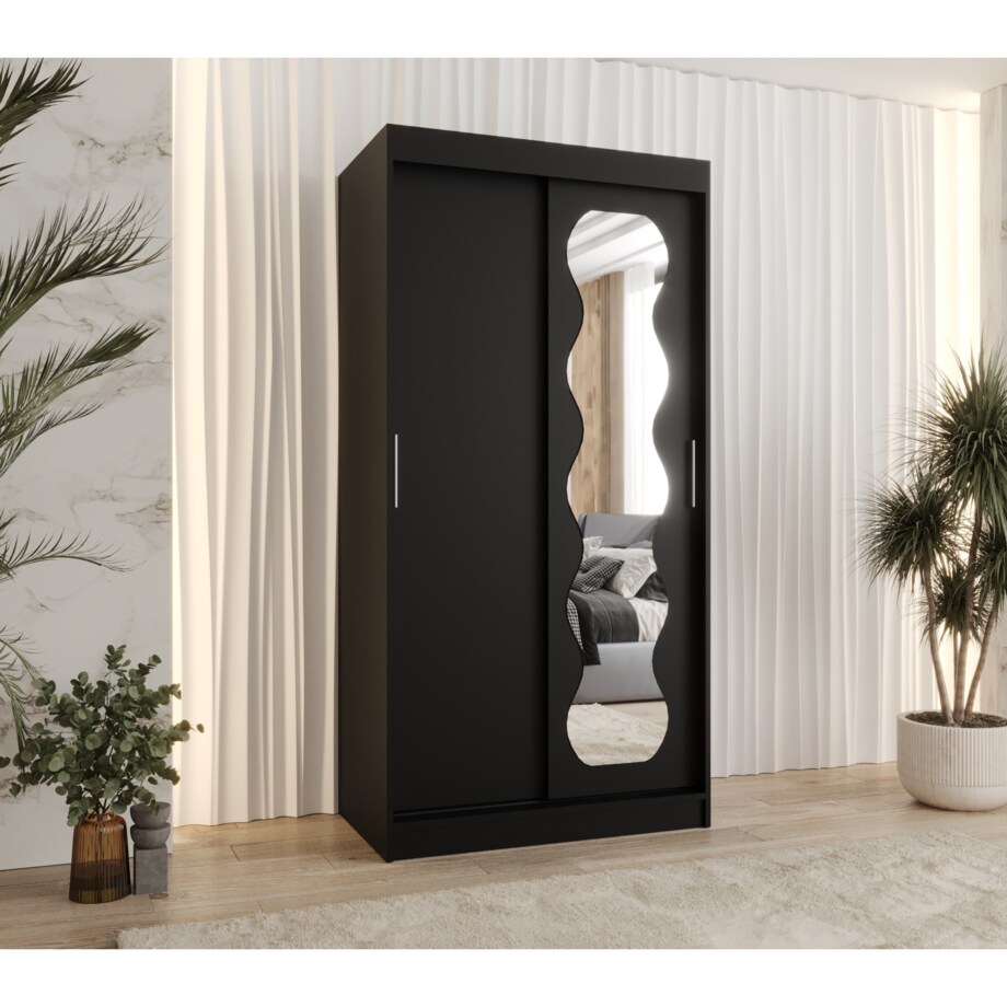 Szafa przesuwna SPOTI 100 czarny