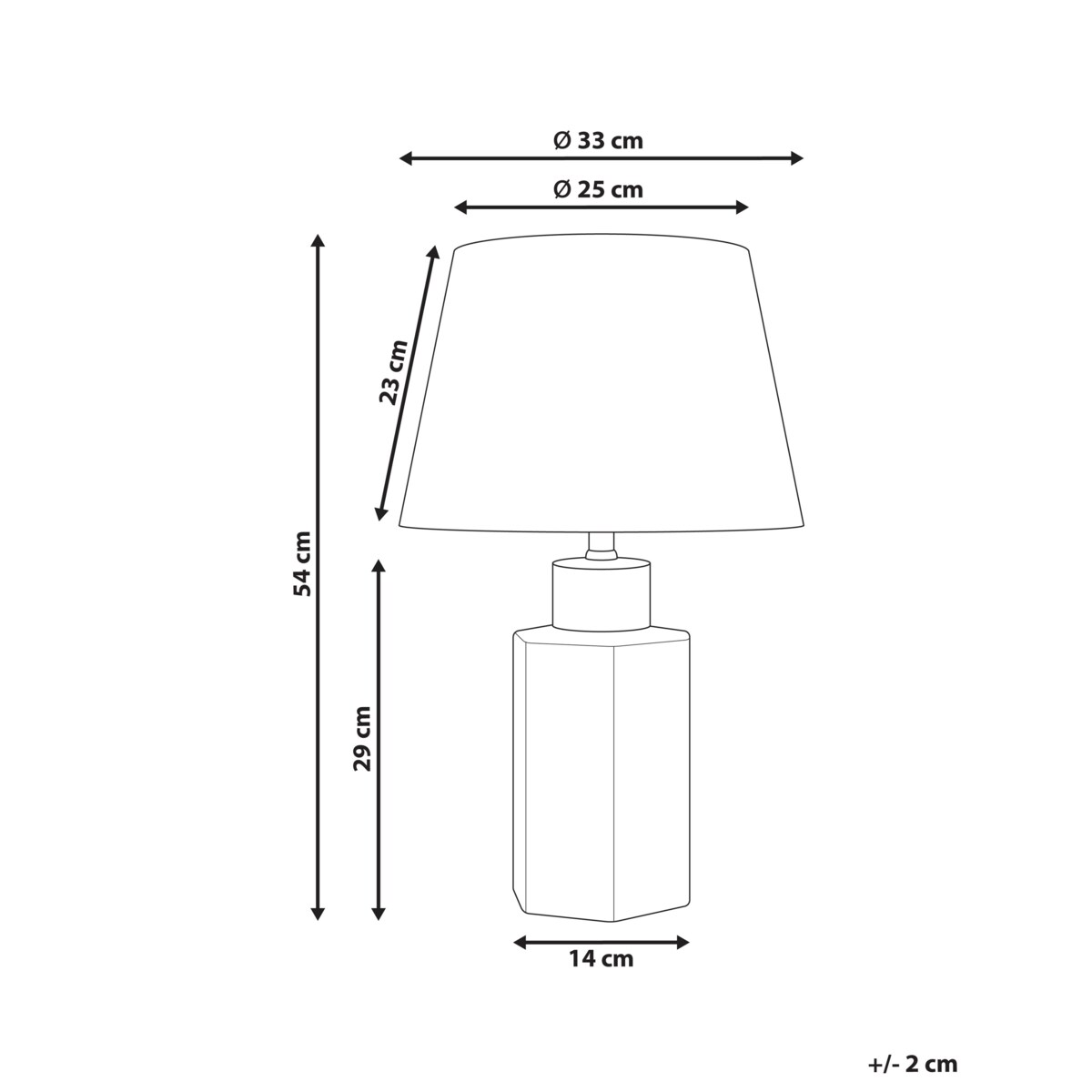 Lampa stołowa CAVADO Porcelana Biały