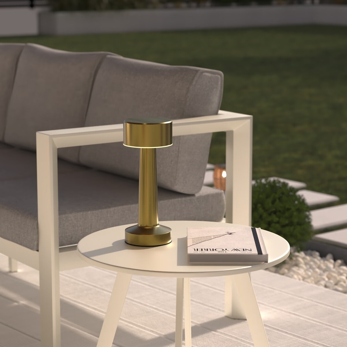 Lampa zewnętrzna z metalu, HALTO, 21 cm