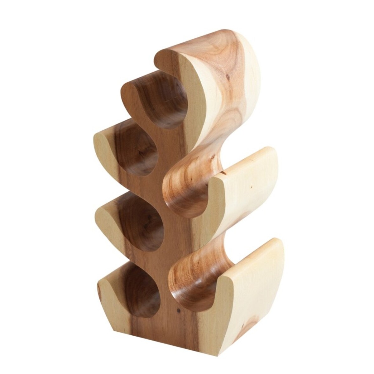 Stojak na wino Depok 49,5cm natural, 27 x 19,5 x 49,5 cm